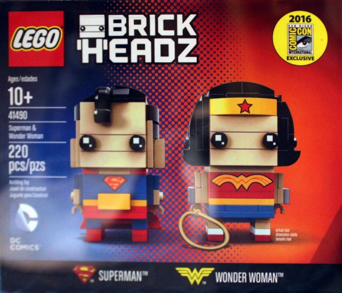 LEGO BrickHeadz Superman & Wonder Woman (41490)