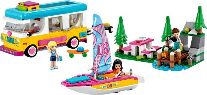 LEGO Friends Forest Camper Van and Sailboat (41681)
