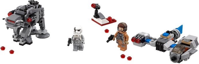 LEGO Star Wars Ski Speeder vs. First Order Walker Microfighters (75195)